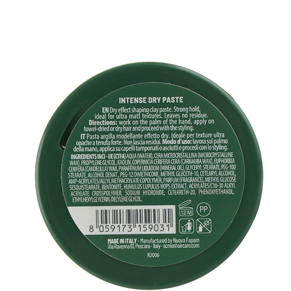 Ультра матовая паста для моделирования волос - Screen For Man Intense Dry Paste