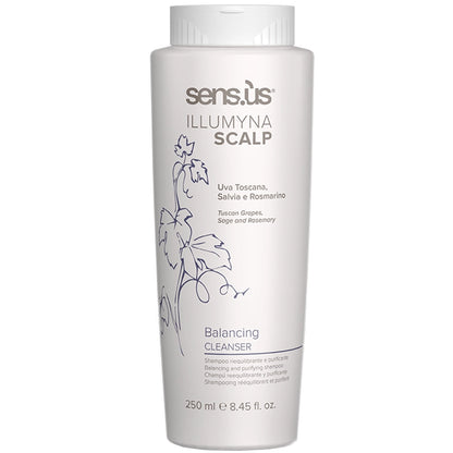 Шампунь для жирної шкіри голови - Sens.ùs Illumyna Scalp Balancing Cleanser 250 мл