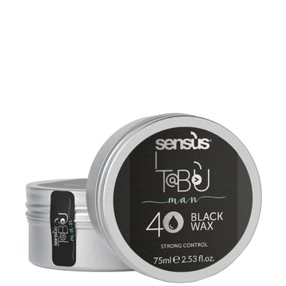 Чорний віск для волосся - Sens.ùs Tabu Black Wax 40