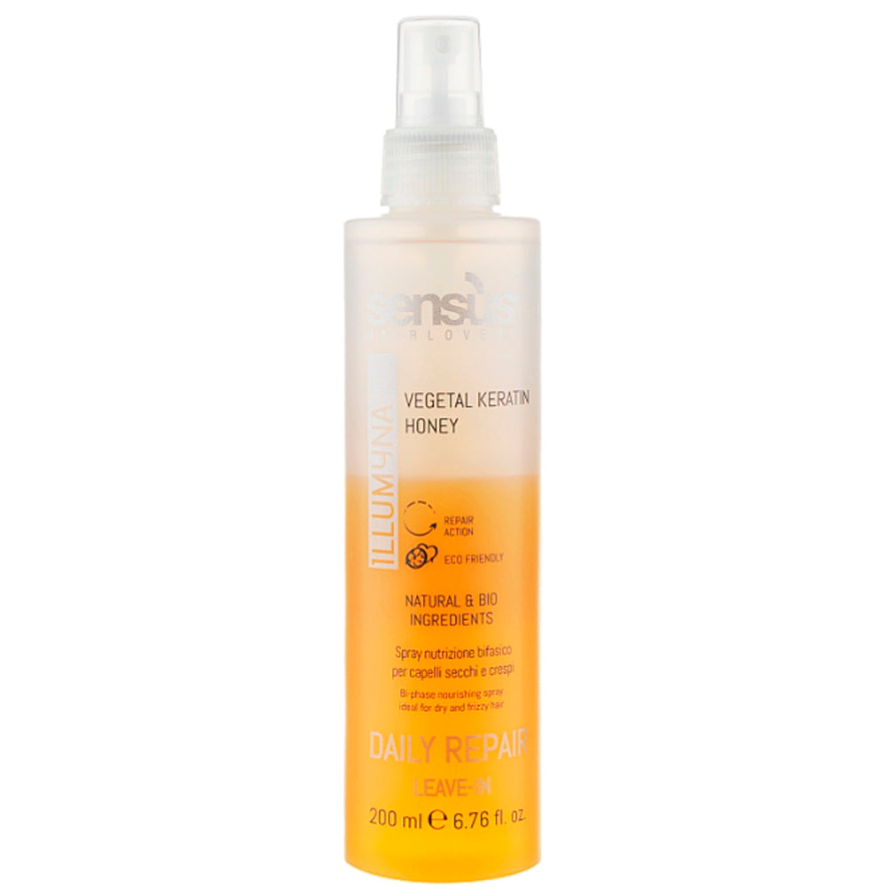 Двофазний спрей для живлення волосся - Sens.ùs Daily Repair Leave In Spray