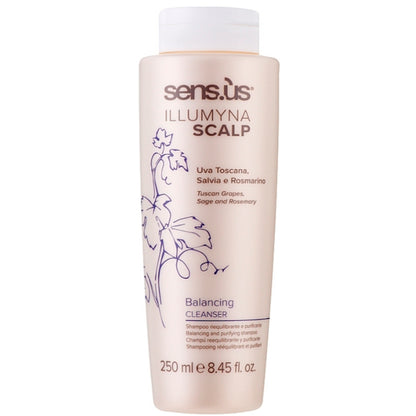 Шампунь для жирної шкіри голови - Sens.ùs Illumyna Scalp Balancing Cleanser
