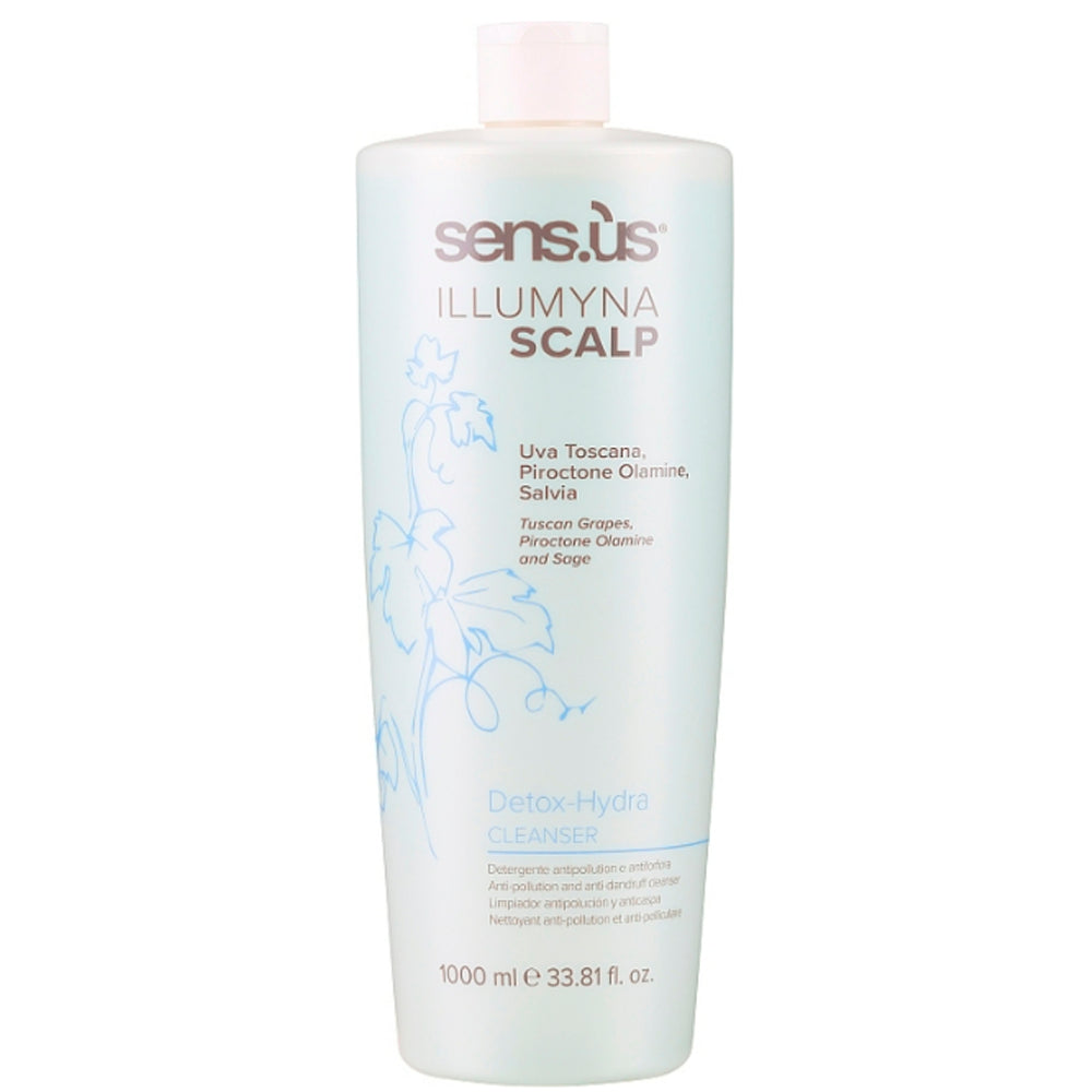 Детоксикаційний зволожуючий шампунь - Sens.ùs Illumyna Scalp Detox Hydra Cleanser Shampoo