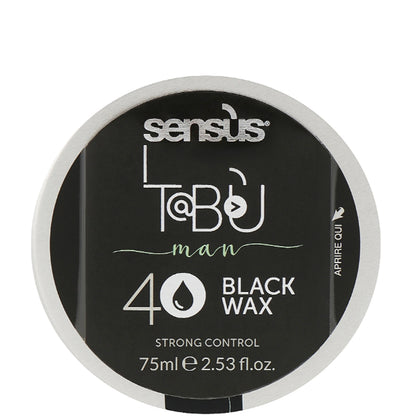 2 Чорний віск для волосся - Sens.ùs Tabu Black Wax 40
