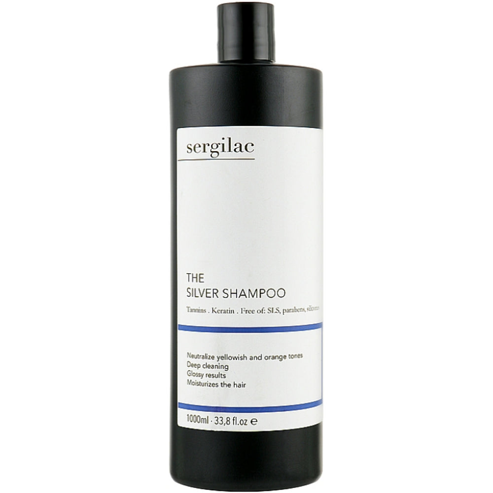 Шампунь для нейтрализации желтого пигмента - Sergilac The Silver Shampoo