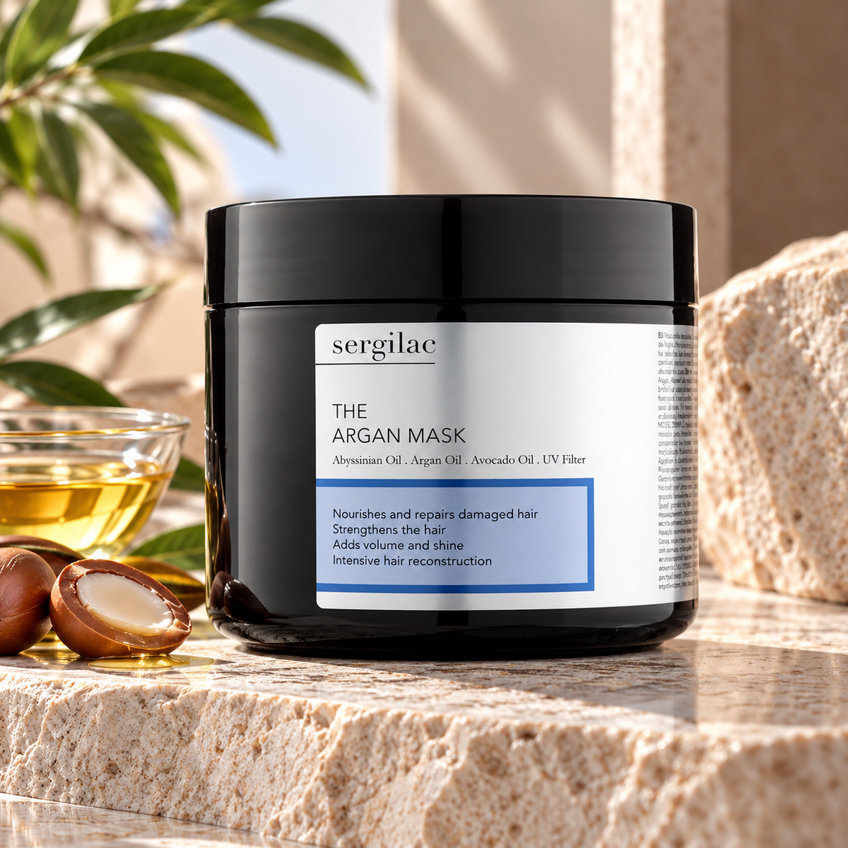 Маска для волосся з аргановою олією - Sergilac The Argan фото