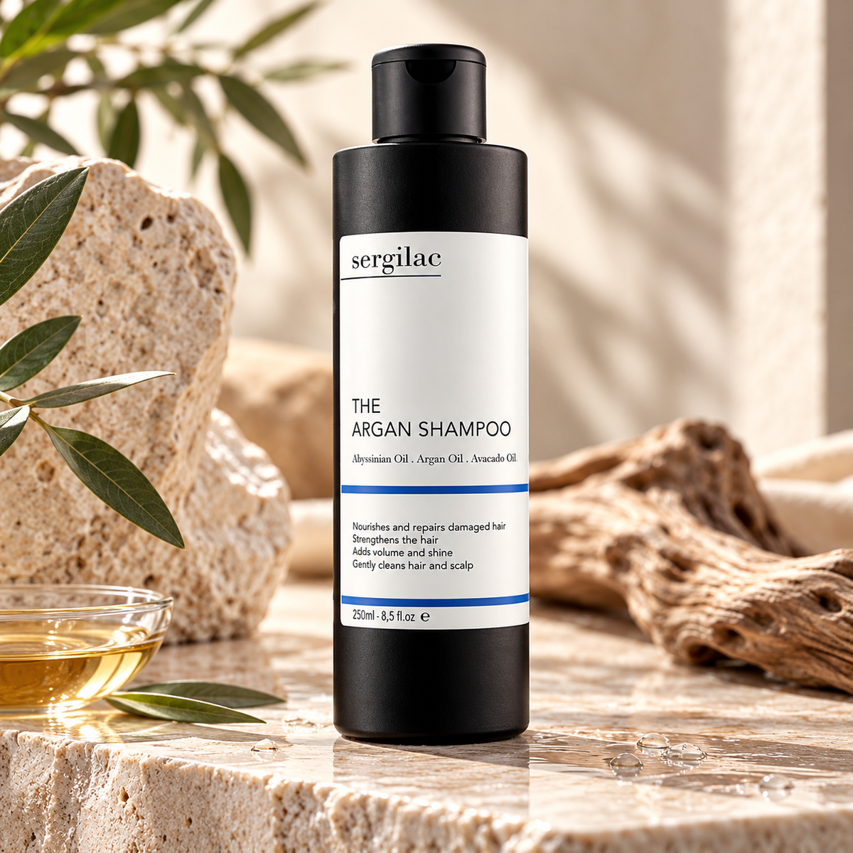 Шампунь для волосся з аргановою олією - Sergilac The Argan фото
