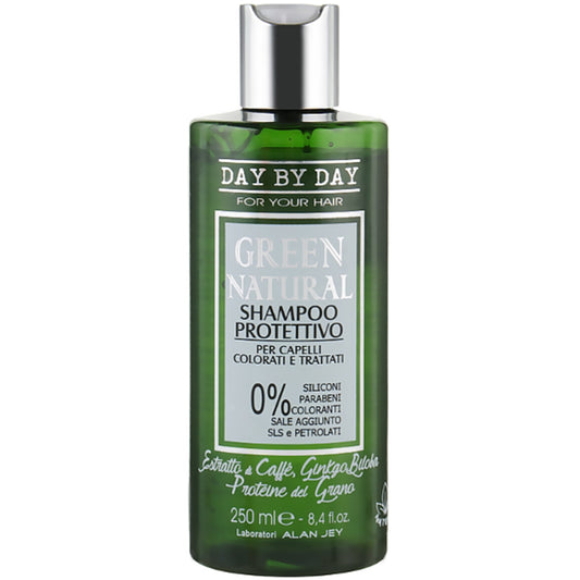 Alan Jey Green Natural Shampoo Protettivo - Шампунь для фарбованого та пошкодженого волосся Захист кольору