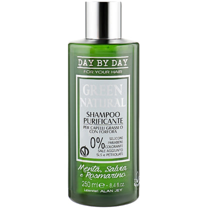 Alan Jey Green Natural Shampoo Purificante - Шампунь очищаючий для жирного волосся з лупою