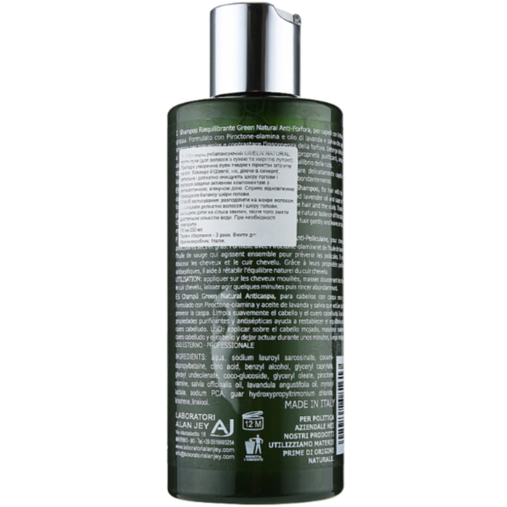 Alan Jey Green Natural Shampoo Riequilibrante - Шампунь ребалансуючий проти лупи