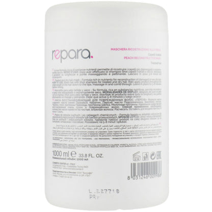 Shot Repara Peach Reconstructive Mask - Маска з персиком для пошкодженого волосся