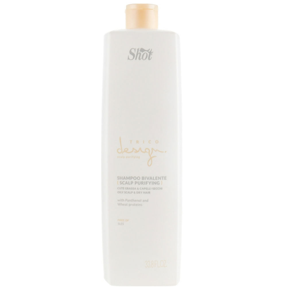 Shot Trico Design Skin Purifying Bivalente Shampoo - Шампунь для жирної шкіри голови і сухого волосся