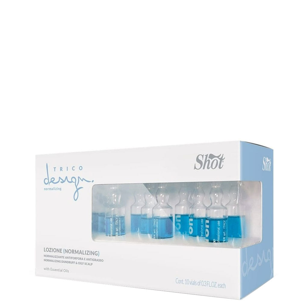 Shot Trico Design (Normalizing) Anti-Oily Scalp Lotion - Ампули проти лупи для жирної шкіри голови
