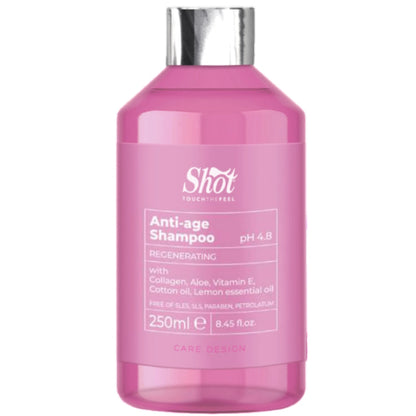 Shot Care Design Anti-Age Shampoo - Шампунь відновлюючий з колагеном 250 мл