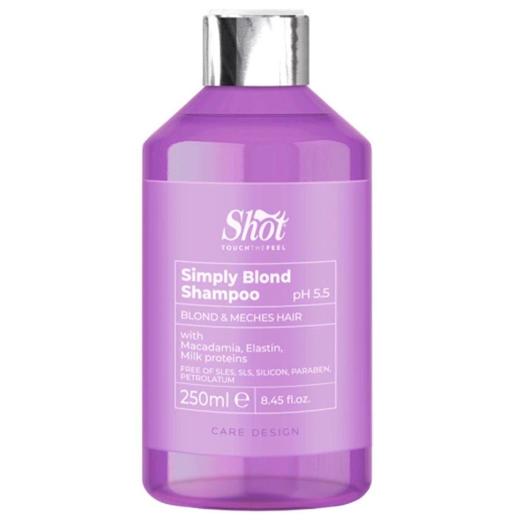 Шампунь для освітленого волосся - Shot Design Simply Blond Shampoo