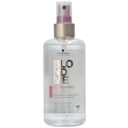 Фиолетовый спрей-кондиционер для волос - Schwarzkopf BlondMe Bond Repair Purple Spray Conditioner