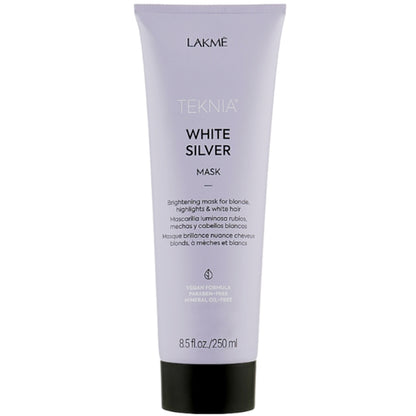 Тонуюча маска для нейтралізації жовтизни - Lakme Teknia White Silver Mask