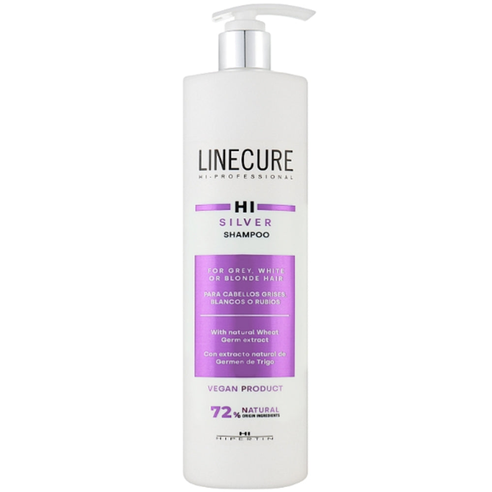 Шампунь для сивого та світлого волосся - Hipertin Linecure Vegan Silver Shampoo