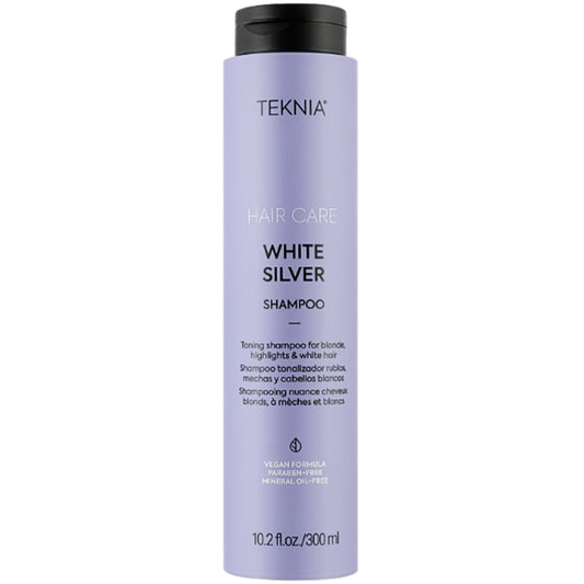 Тонуючий шампунь для нейтралізації жовтизни - Lakme Teknia White Silver Shampoo