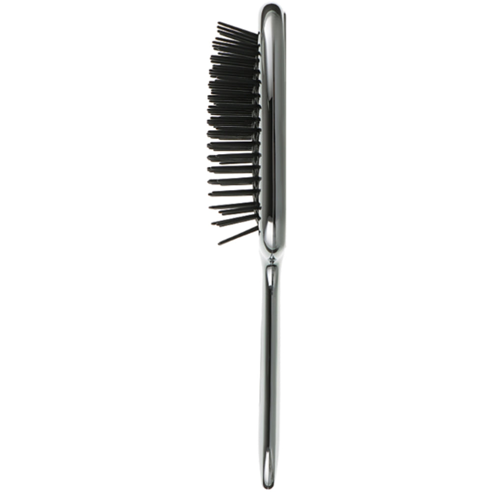 Расческа для волос серебряная с черным - Janeke Superbrush Limited Silver&amp;Black