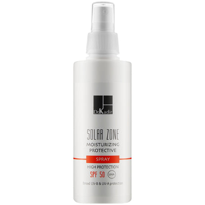 Dr. Kadir Solar Zone Moisturizing Protective Spray SPF 50 - Сонцезахисний зволожуючий спрей