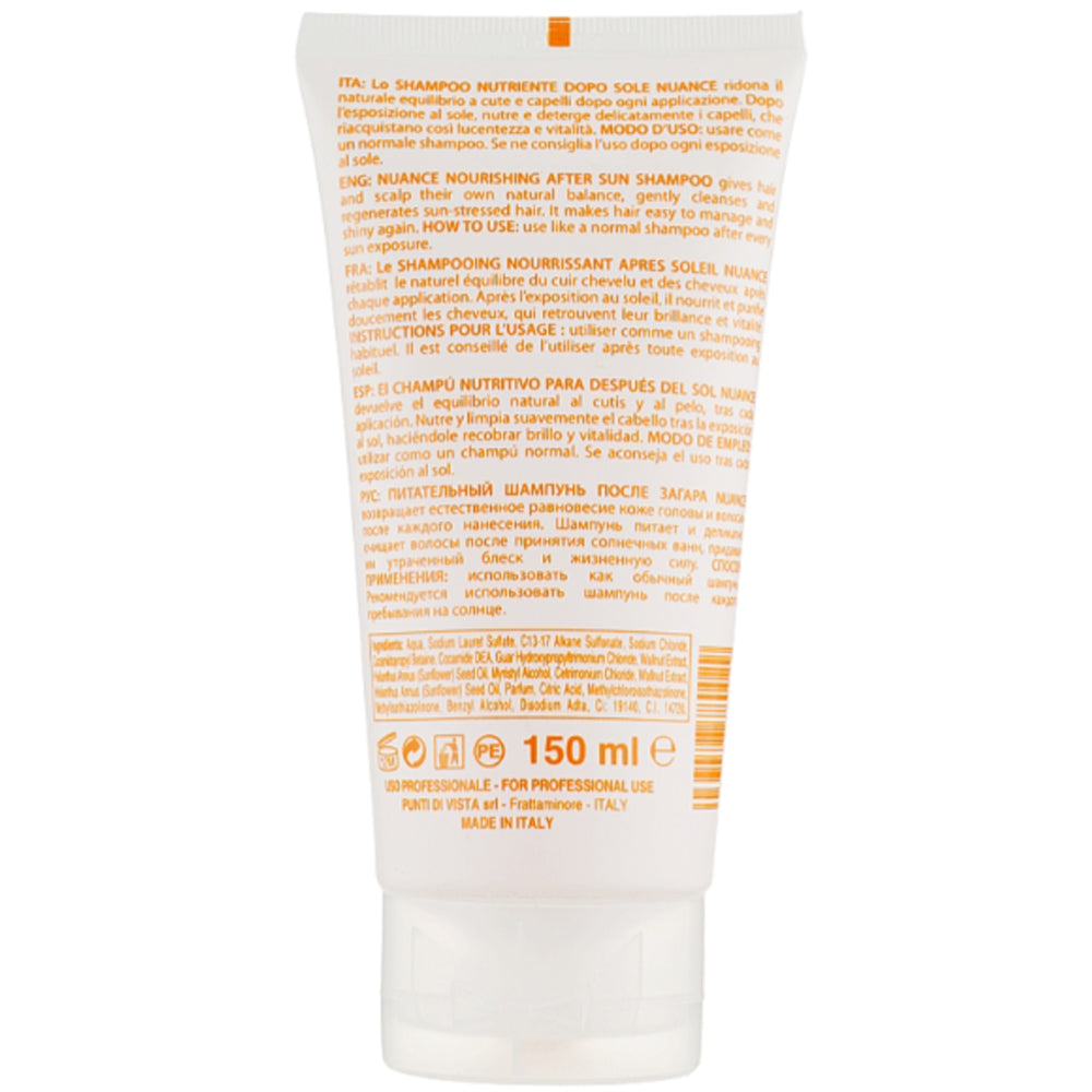 Punti di Vista Nuance Moisturizing After Sun Shampoo Solari - Питательный шампунь с маслом грецкого ореха