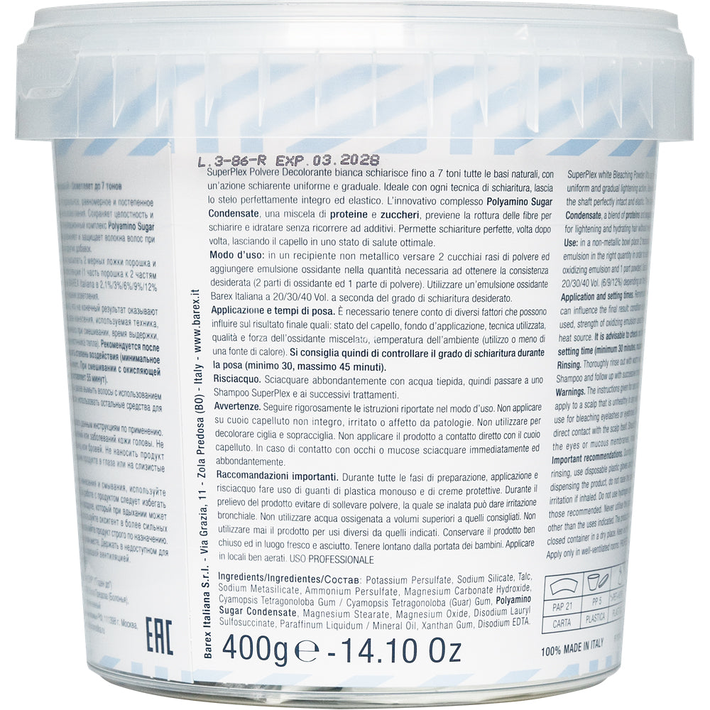 Barex Italiana Superplex Bleaching Powder - Знебарвлюючий порошок