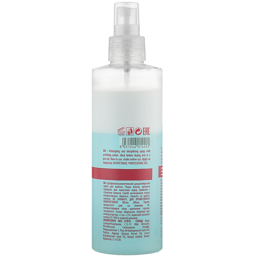 Двофазний дисциплінуючий і розплутуючий спрей для волосся - Team 155 Finish Control Spray Biphasic
