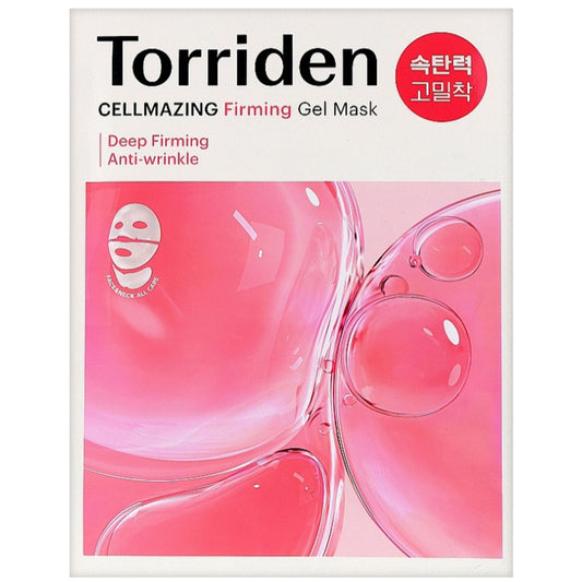 Зміцнююча маска для мінімізації пор та зморшок на обличчі - Torriden Cellmazing Firming Gel Mask
