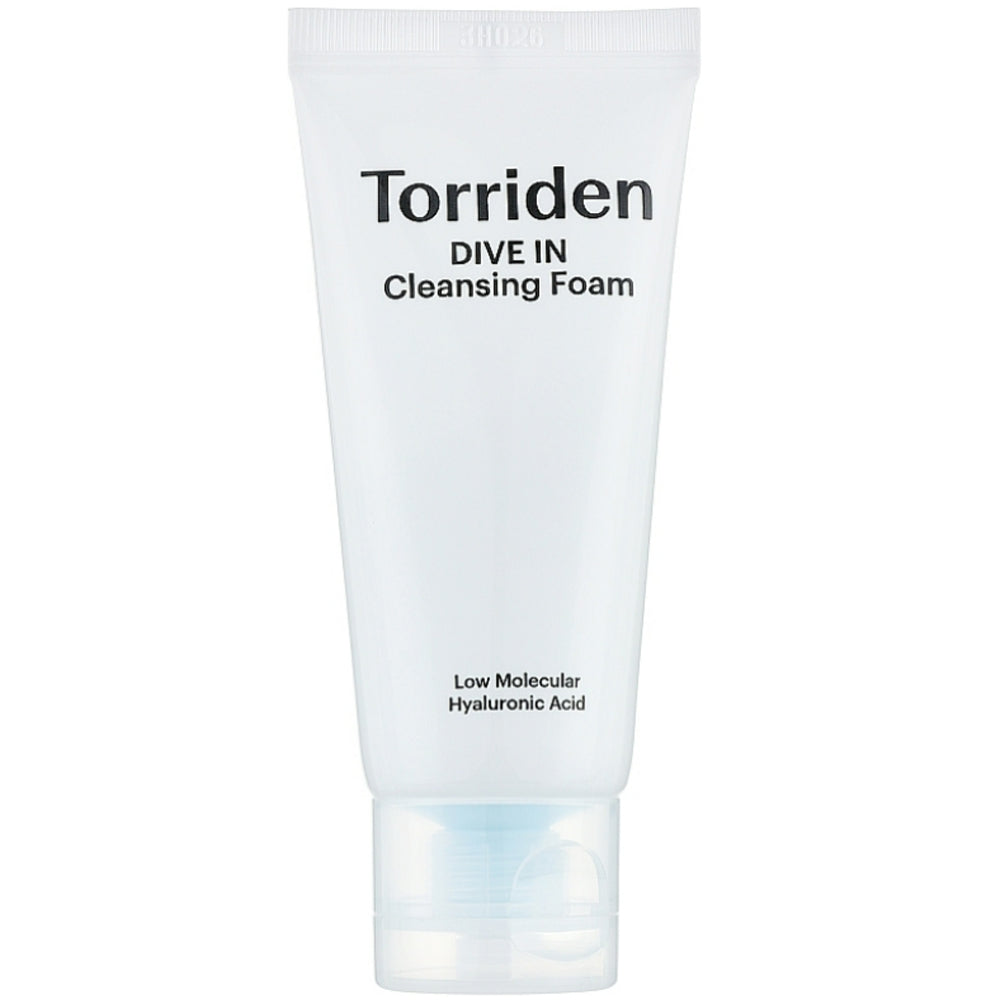 Очищаюча піна з низькомолекулярною гіалуроновою кислотою - Torriden Dive-In Cleansing Foam