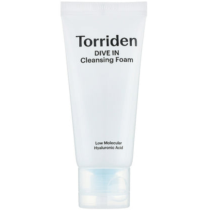 Очищаюча піна з низькомолекулярною гіалуроновою кислотою - Torriden Dive-In Cleansing Foam