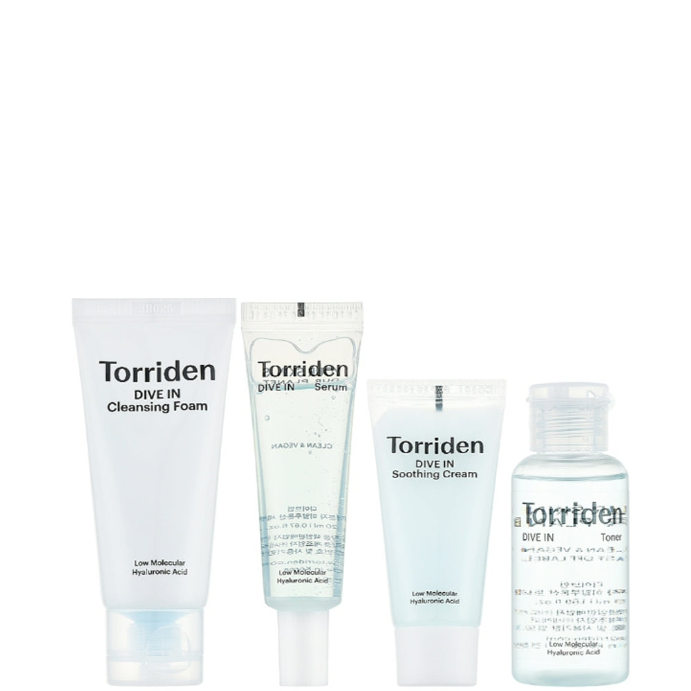 Ухаживающий набор миниатюр с гиалуроновой кислотой - Torriden Dive-In Trial Kit