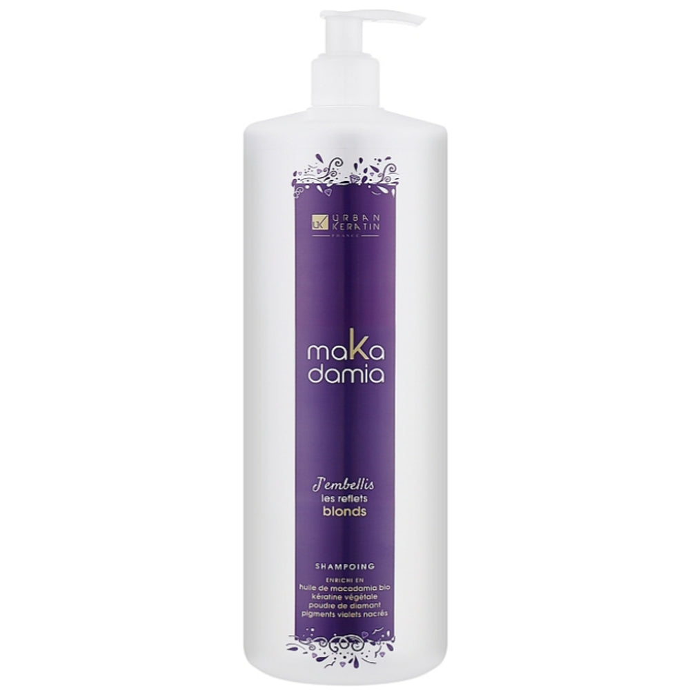 Шампунь для світлого натурального та фарбованого волосся - Urban Keratin Makadamia Shampoo