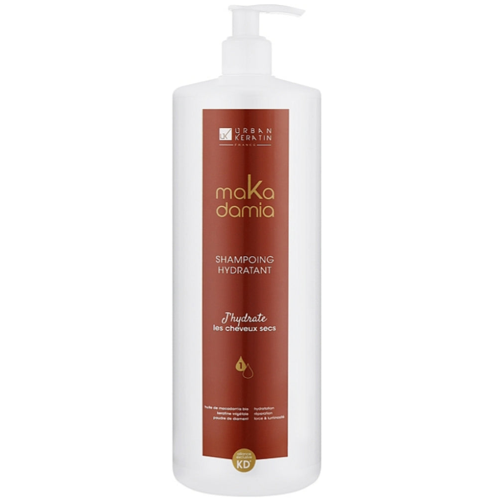 Шампунь зволожувальний для сухого та чутливого волосся - Urban Keratin Makadamia Shampoo