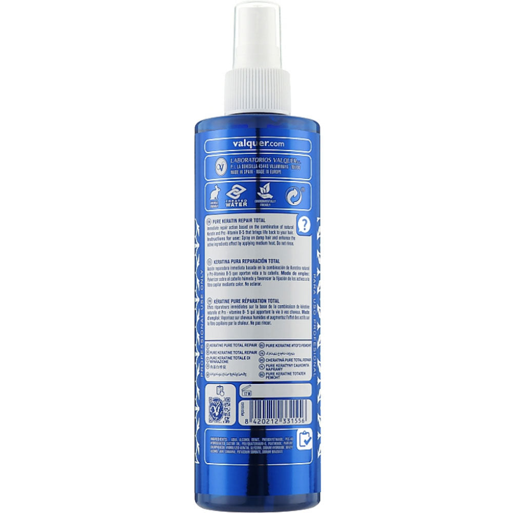 Чистий кератин для відновлення волосся - Valquer Pure Keratin Repair Total Spray