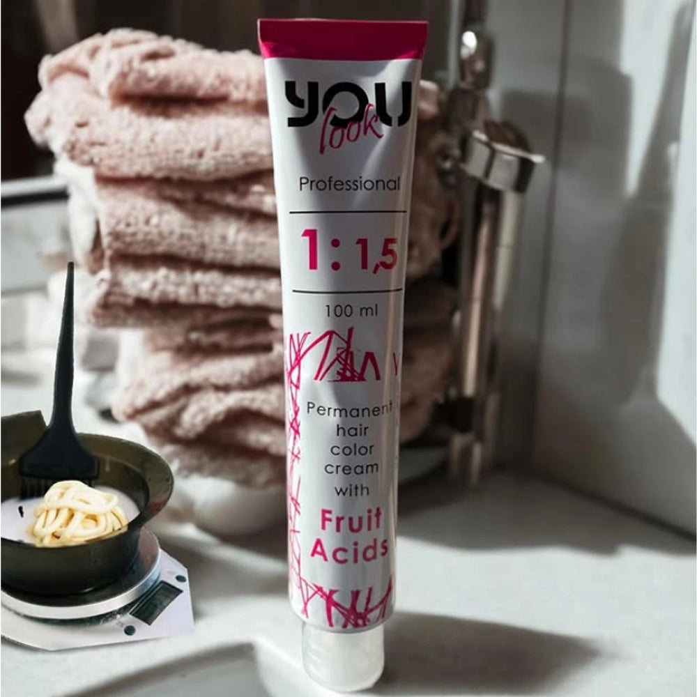 Стійка крем-фарба для волосся з фруктовими кислотами 100мл - You Look Professional 5