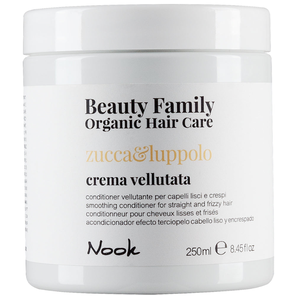 Кондиционер для гладкости прямых и непослушных волос - Nook Beauty Family Zucca & Luppolo Crema Vellutata