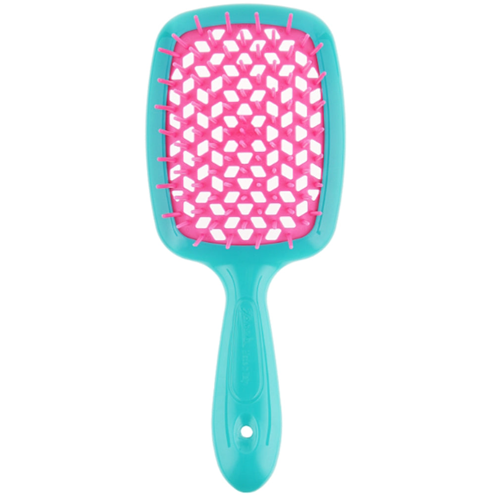 Расческа для волос синий с розовыми - Janeke Superbrush The Original Italian Blue&amp;Pink