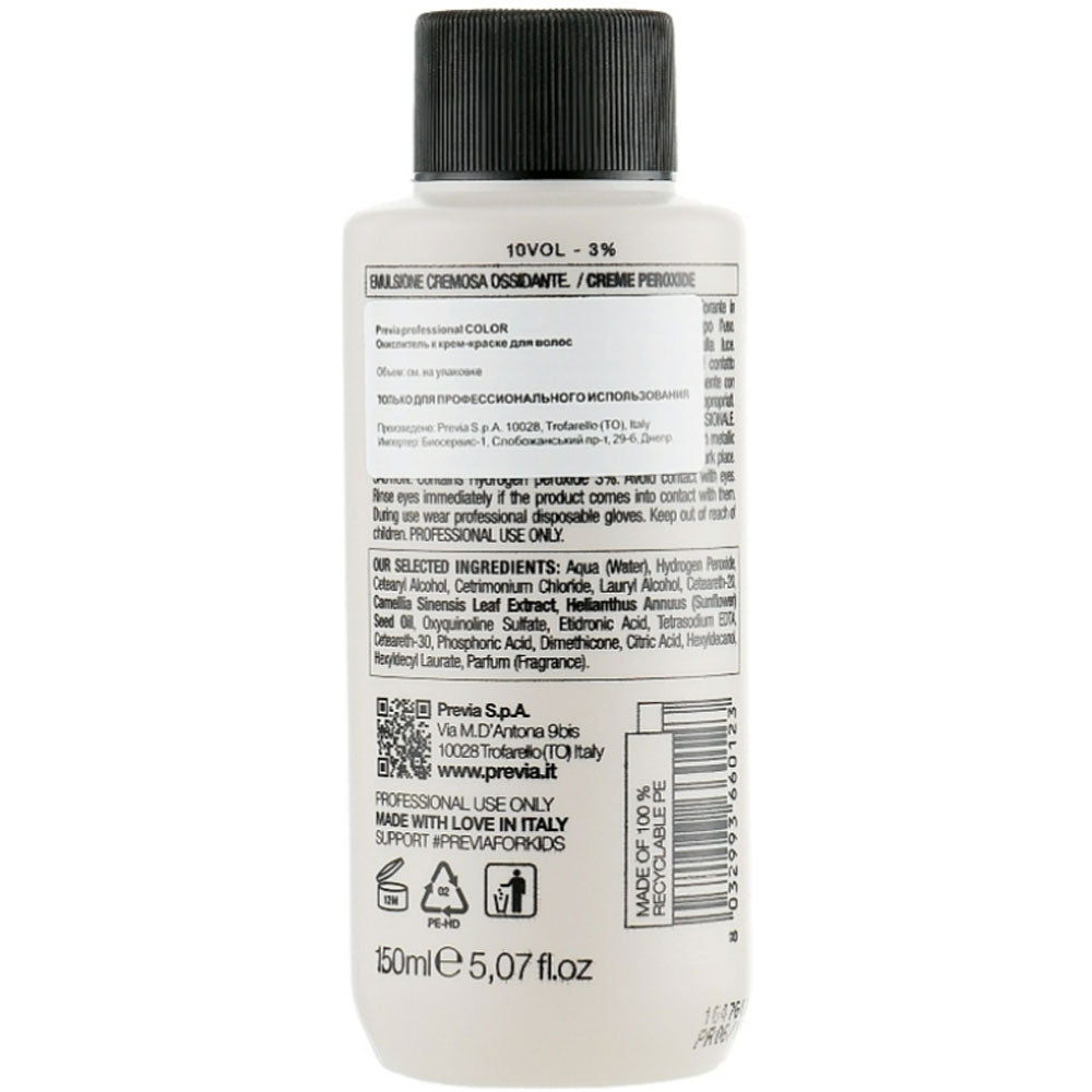 Previa Colour Peroxide Stabilized Creme Developer 10 Vol – Окислювач 3%