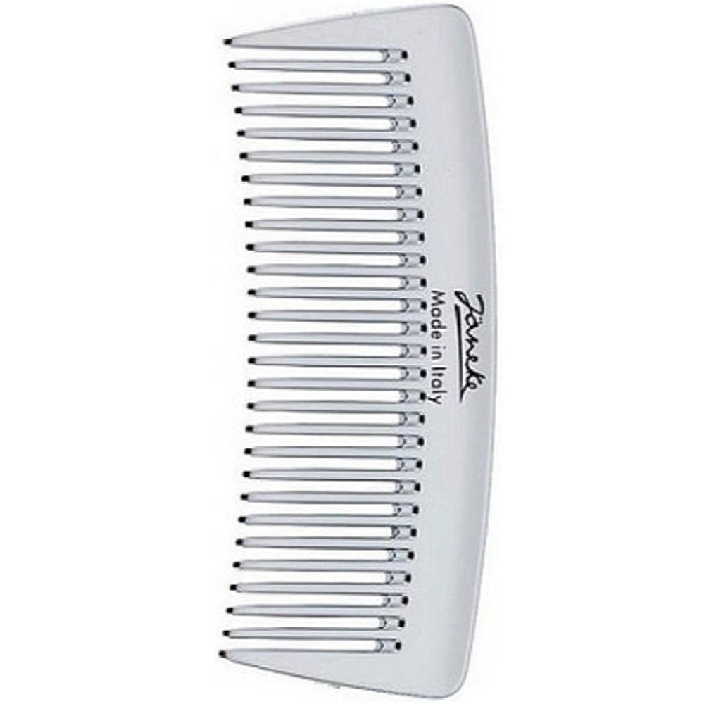 Гребень для волос серебристый - Janeke Pocket Comb Silver
