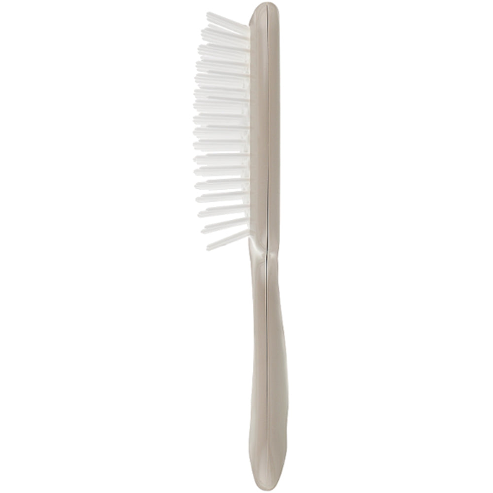 Расческа для волос серая с белыми - Janeke Superbrush Small Gray&amp;White