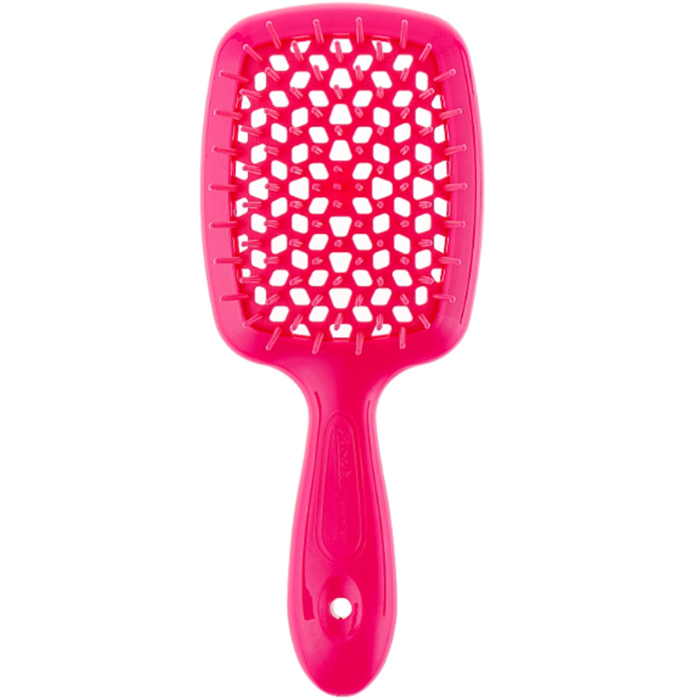 Расческа для волос неоновая розовая - Janeke Superbrush Small Neon Pink
