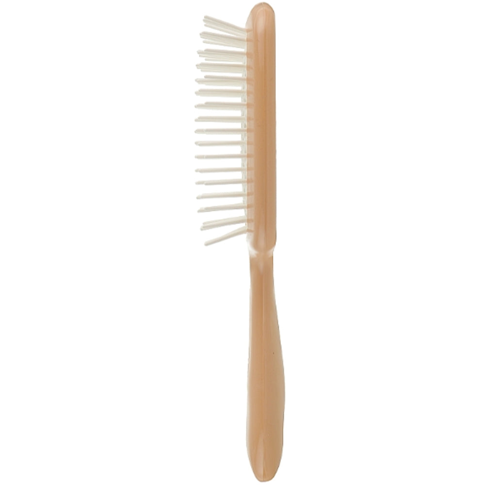 Расческа для волос персиковая с белыми - Janeke Superbrush Small Peach&amp;White