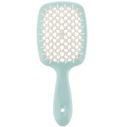Расческа для волос синий с белыми - Janeke Superbrush Small Blue&amp;White