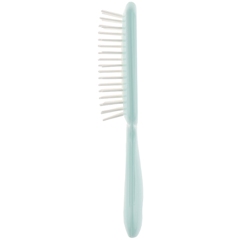 Гребінець для волосся синій з білим - Janeke Superbrush Small Blue&amp;White