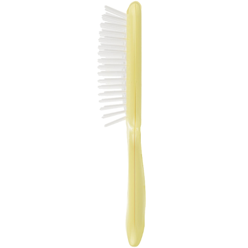 Расческа для волос желтая с белыми - Janeke Superbrush Small Yellow&amp;White
