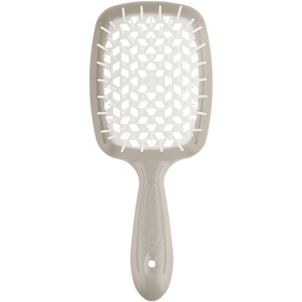 Расческа для волос бежевая с белыми - Janeke Superbrush The Original Italian Beige&amp;White