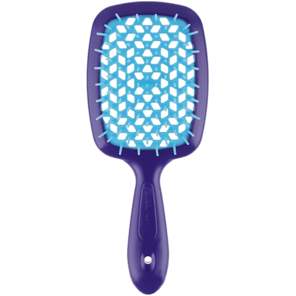 Расческа для волос фиолетовая с синими - Janeke Superbrush The Original Italian Violet&amp;Blue
