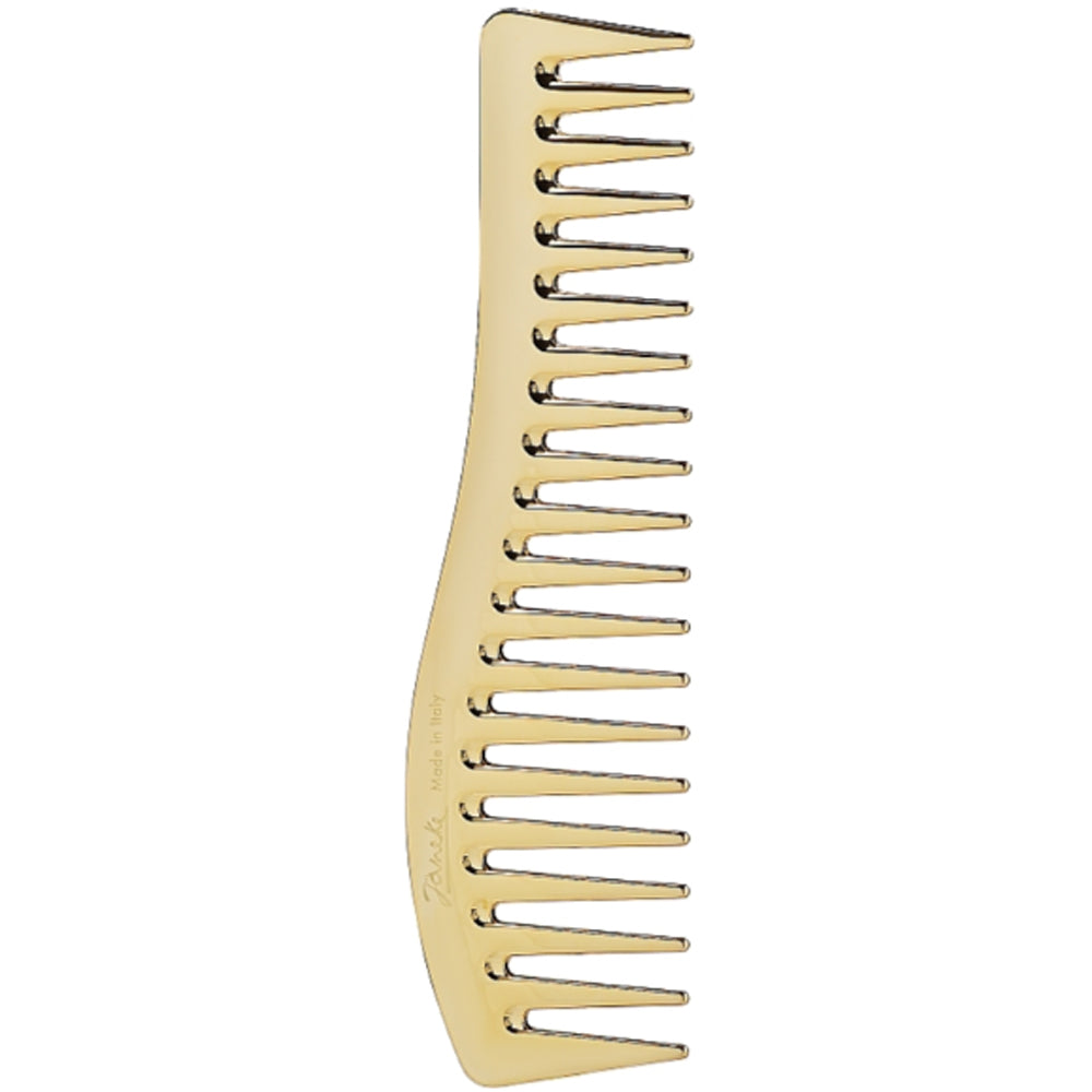Гребень для волос золотой - Janeke Wavy Comb Gold
