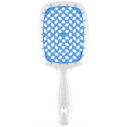 Расческа для волос белая с синими - Janeke Superbrush The Original Italian White&amp;Blue