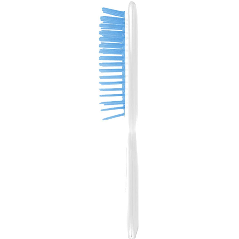 Гребінець для волосся білий з синім - Janeke Superbrush The Original Italian White&amp;Blue